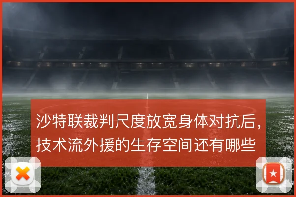 沙特联裁判尺度放宽身体对抗后，技术流外援的生存空间还有哪些